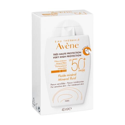 Miniaturka artykułu - #0 AVENE SUN SPF50+ fluid mineralny, 40 ml 