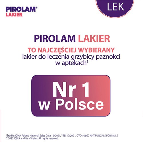 Miniaturka artykułu - #0 Pirolam Leczniczy lakier do paznokci 80mg/g- 4g