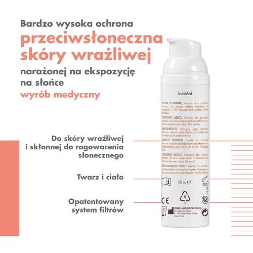 Zdjęcie produktu - 2 AVENE SunsiMed Krem bardzo wysoka ochrona SPF 50+, 80ml