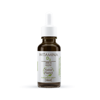 Miniaturka artykułu - #0 NaturPlanet Witamina D3 Krople -30ml
