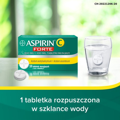Zdjęcie produktu - 6 ASPIRIN C FORTE - 10 tabletek musujących 