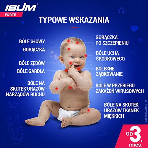 Zdjęcie produktu - 2 IBUM FORTE Zawiesina o smaku truskawkowym 200 mg/5 ml - 100 g 
