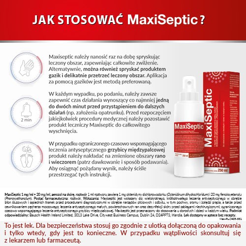 Zdjęcie produktu - 4 Maxiseptic aerozol na sk&oacute;rę - 250ml