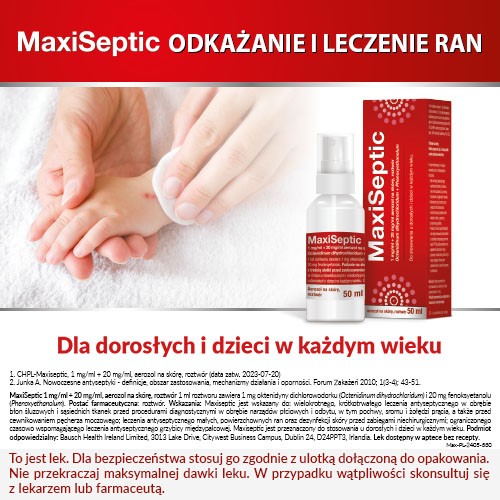Miniaturka artykułu - #0 Maxiseptic aerozol na sk&oacute;rę, 50ml