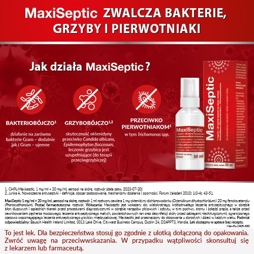 Zdjęcie produktu - 2 Maxiseptic aerozol na sk&oacute;rę, 50ml