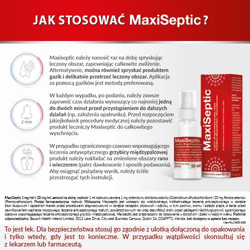 Zdjęcie produktu - 4 Maxiseptic aerozol na sk&oacute;rę, 50ml