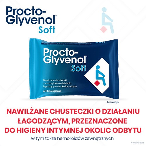 Miniaturka artykułu - #1 Procto-Glyvenol Soft Chusteczki nawilżane, 30 szt. - łagodzące na okolice odbytu