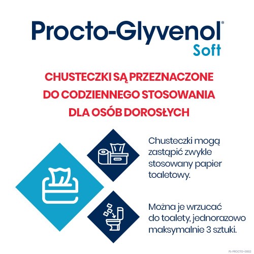 Zdjęcie produktu - 4 Procto-Glyvenol Soft Chusteczki nawilżane, 30 szt. - łagodzące na okolice odbytu