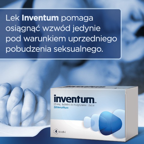 Zdjęcie produktu - 2 Inventum 25 mg, 4 tabletki do rozgryzania i żucia