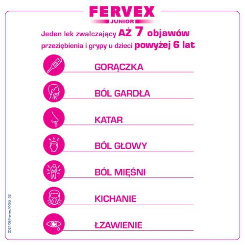 Miniaturka artykułu - #1 Fervex Junior x 8saszetek
