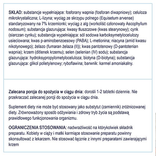 Zdjęcie produktu - 5 NATURELL Silica - 100tabl.