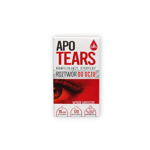 Miniaturka artykułu - #0 ApoTears nawilżający roztw&oacute;r do oczu 0,4%, 10ml