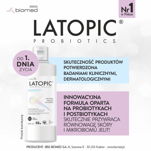 Miniaturka artykułu - #0 Latopic Emulsja do kąpieli, 400ml