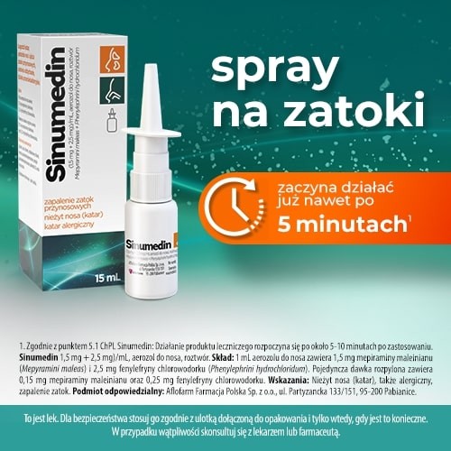 Miniaturka artykułu - #0 Sinumedin aerozol do nosa -15ml