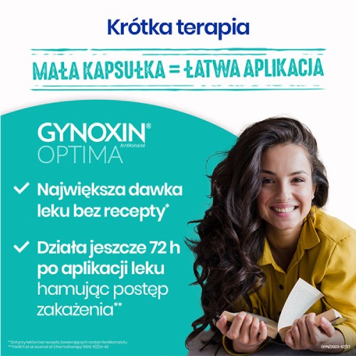 Zdjęcie produktu - 4 Gynoxin Optima 200mg, 3 tabl. dopochwowe