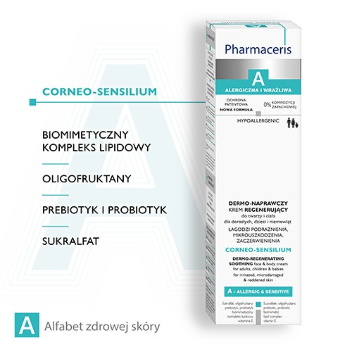 Miniaturka artykułu - #1 PHARMACERIS A CORNEO-SENSILIUM Naprawczy krem łagodzący, 75ml