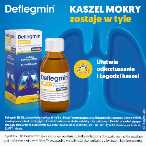 Miniaturka artykułu - #1 Deflegmin Effect syrop 30mg/5ml, 120ml