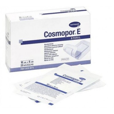 Zdjęcie produktu - 0 Opatrunek jałowy COSMOPOR E 10cm x 6cm- 25szt.