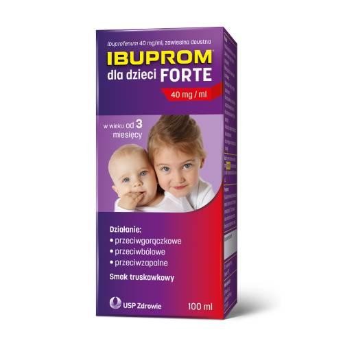 Miniaturka artykułu - #0 Ibuprom dla Dzieci Forte - 100ml