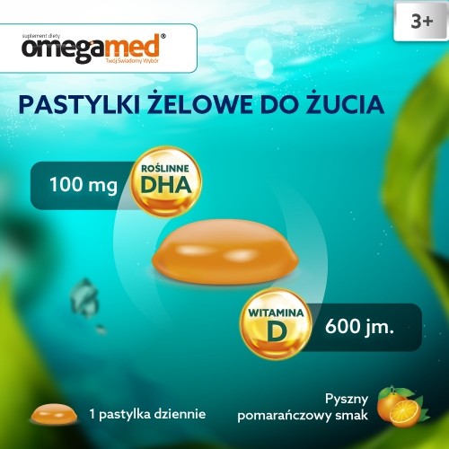 Miniaturka artykułu - #1 Omegamed Odporność 3+ pastylki żelowe do żucia, 30 szt.