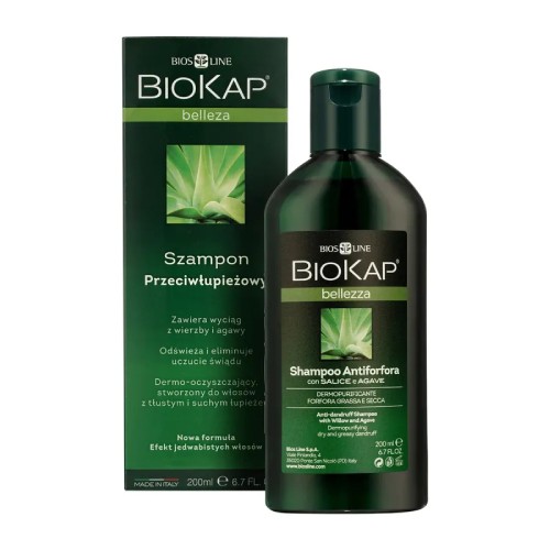 Zdjęcie produktu - 0 BIOKAP BELLEZZA Szampon przeciwłupieżowy, 200 ml