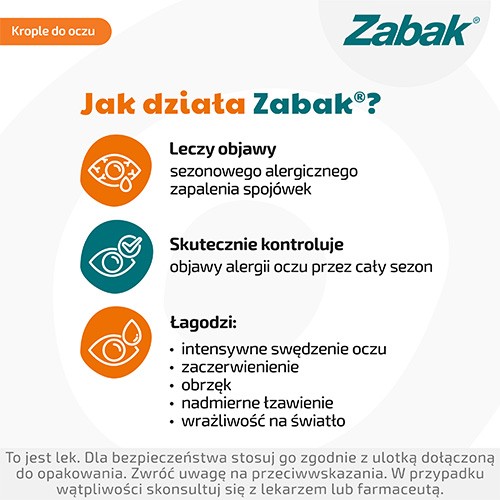 Zdjęcie produktu - 2 ZABAK 0,25 mg/ml Krople do oczu na alergię, 5ml