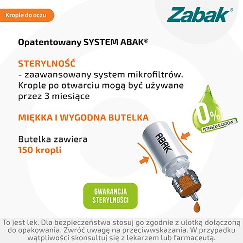 Zdjęcie produktu - 4 ZABAK 0,25 mg/ml Krople do oczu na alergię, 5ml