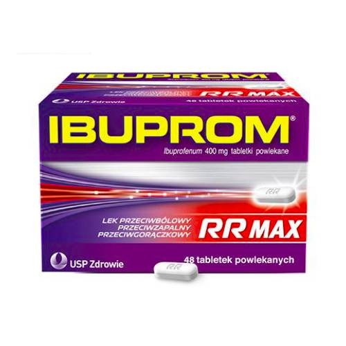 Zdjęcie produktu - 4 Ibuprom RR Max 400 mg, 48 tabletek