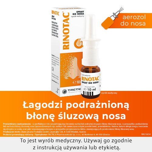 Miniaturka artykułu - #0 RINOTAC spray do nosa- 10ml