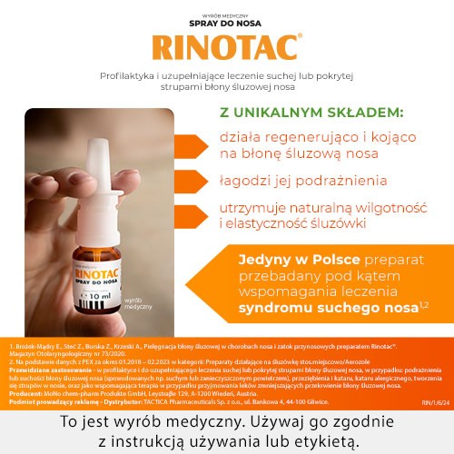 Miniaturka artykułu - #1 RINOTAC spray do nosa- 10ml