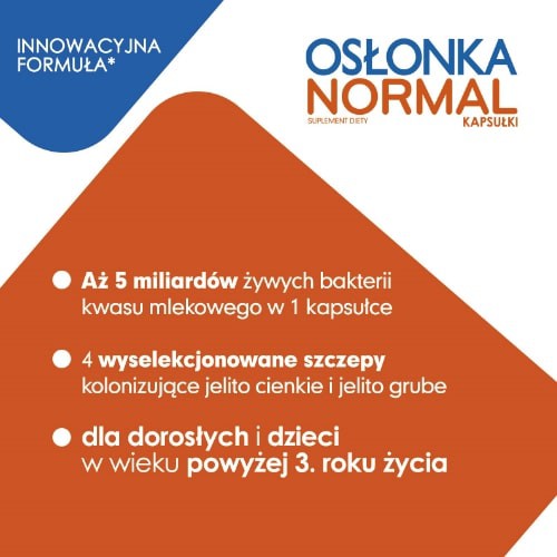 Miniaturka artykułu - #1 Osłonka Normal - probiotyk i prebiotyk, 10 kapsułek