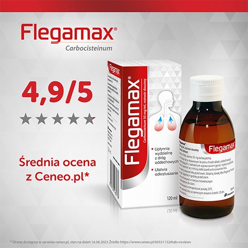 Zdjęcie produktu - 6 Flegamax roztw&oacute;r doustny 0,05g/ml 1but.a 120ml