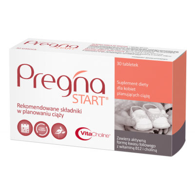 Miniaturka artykułu - #0 Pregna START suplement diety dla kobiet planujących ciążę, 30 tabletek