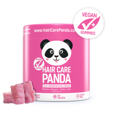Miniaturka artykułu - #0 Noble Health Hair Care Panda żelki - 60szt.