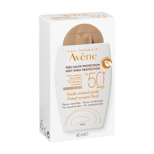 Miniaturka artykułu - #0 AVENE SUN Fluid mineralny koloryzujący SPF50+, 40ml