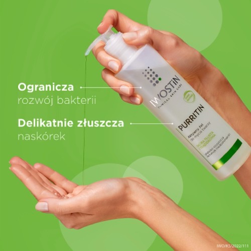 Miniaturka artykułu - #1 Iwostin Purritin Aktywny żel do mycia twarzy, 150 ml