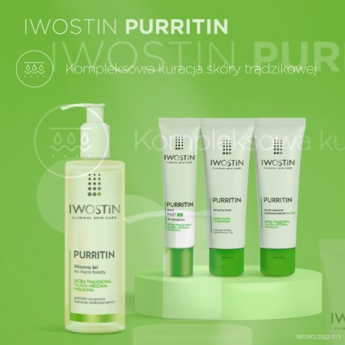 Zdjęcie produktu - 3 Iwostin Purritin Aktywny żel do mycia twarzy, 150 ml