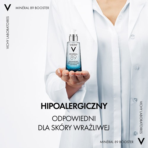 Zdjęcie produktu - 2 Vichy Min&eacute;ral 89 Booster wzmacniający-nawilżający z kwasem hialuronowym, 50 ml
