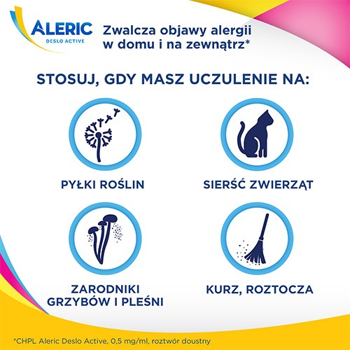Miniaturka artykułu - #1 Aleric Deslo Active rozt.doust. 0,5g/ml - 60ml