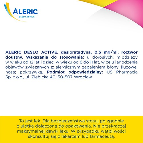 Zdjęcie produktu - 4 Aleric Deslo Active rozt.doust. 0,5g/ml - 60ml