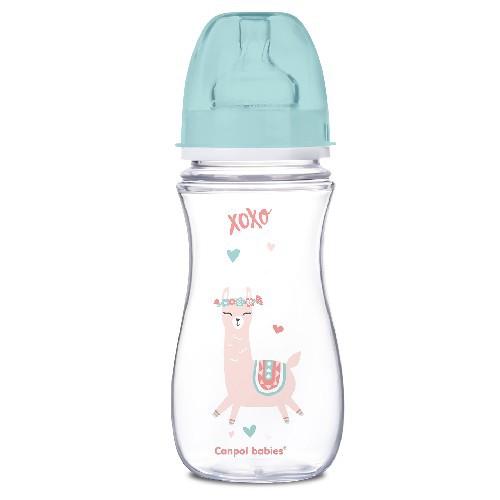 Miniaturka artykułu - #0 CANPOL BABIES Butelka Antykolkowa 3m+ 240ml lama 35/221