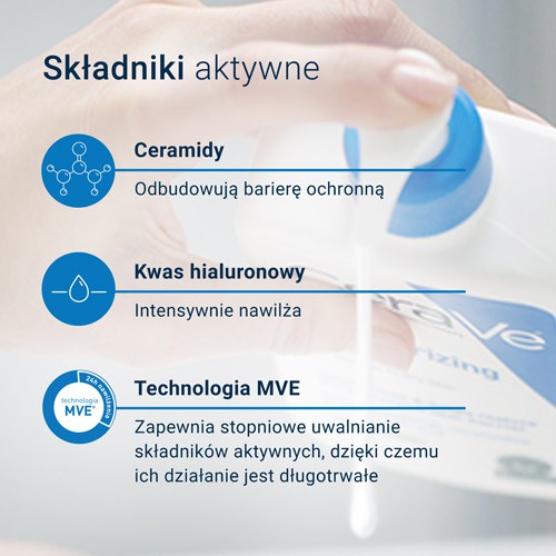 Zdjęcie produktu - 3 CeraVe Nawilżająca emulsja dla sk&oacute;ry suchej i bardzo suchej, 473 ml