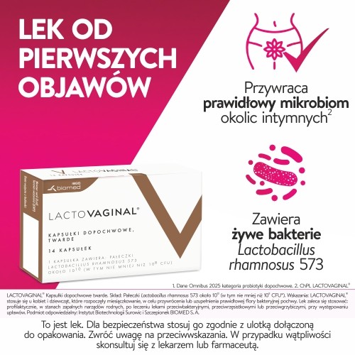 Zdjęcie produktu - 3 LACTOVAGINAL - 14 kapsułek dopochwowych 
