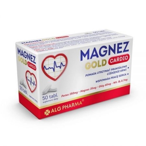 Miniaturka artykułu - #0 Magnez Gold Cardio- 50 tabl.
