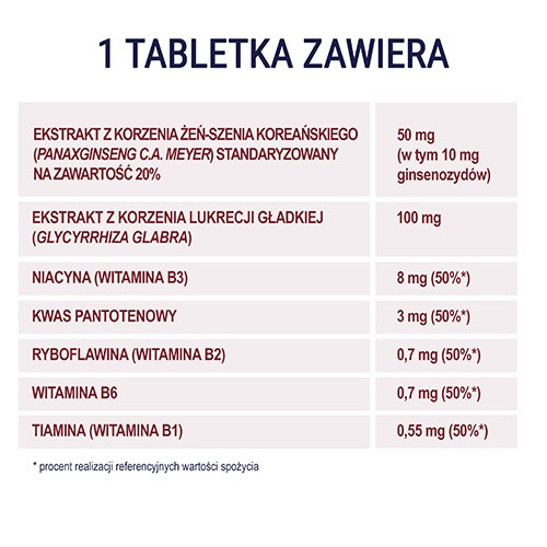 Zdjęcie produktu - 3 NATURELL Żeń-szeń Forte 60 tabl.