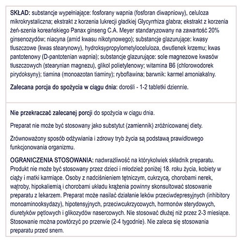 Zdjęcie produktu - 4 NATURELL Żeń-szeń Forte 60 tabl.