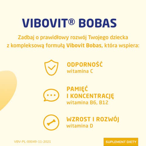 Miniaturka artykułu - #0 Vibovit Bobas waniliowy- 14sasz.