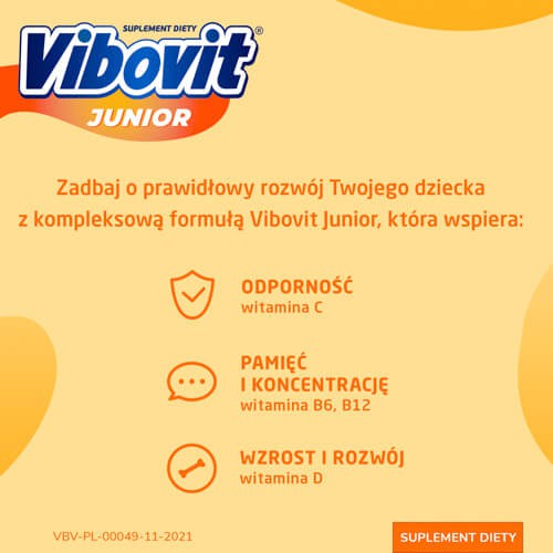 Miniaturka artykułu - #0 Vibovit Junior pomarańczowy- 44 sasz.