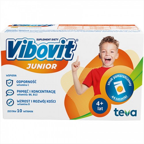 Zdjęcie produktu - 4 Vibovit Junior pomarańczowy- 44 sasz.