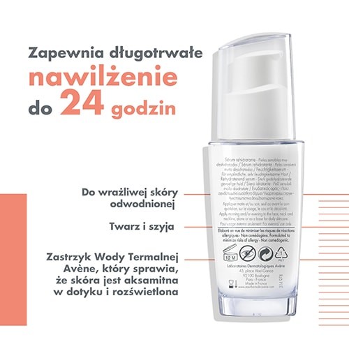 Miniaturka artykułu - #1 AVENE HYDRANCE INTENSE Serum przywracające nawilżenie, 30ml